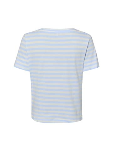 Marie Lund T-Shirt in weiß hellblau - 0002