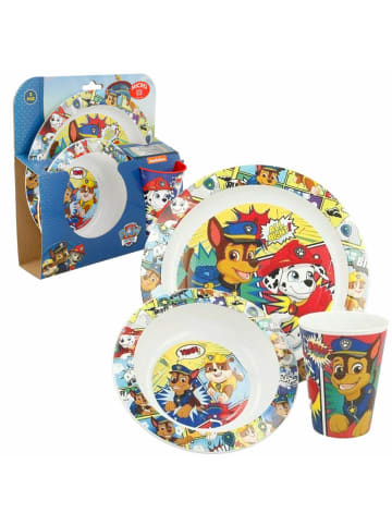 Paw Patrol Geschirr-Frühstück-Set 3-teilig | Paw Patrol | Teller Schüssel Becher