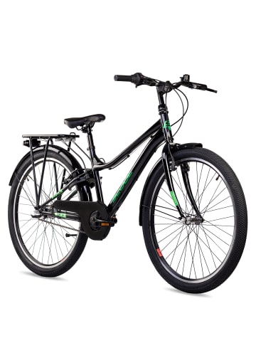 S'COOL Kinderfahrrad - troX 26 Zoll 3-Gang | ab 10 Jahre - Black/Green