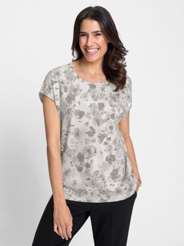 WITT WEIDEN Print-Shirt in grau-weiß-bedruckt