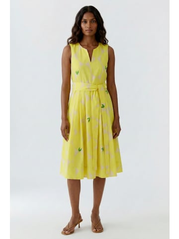 Oui Midikleid in yellow stone