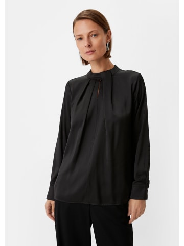 comma Bluse langarm in Schwarz