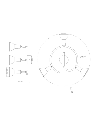 Globo lighting Strahler "CALDERA" in white