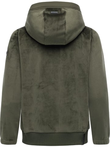 ragwear Fleecejacke Cousy Short Bonded in Dark Olive