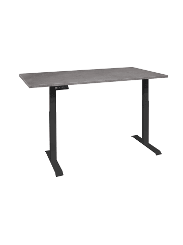 58 aufm Kessel SCHREIBTISCH höhenverstellbar elektrisch Editha 160x70 schwarz/graphit