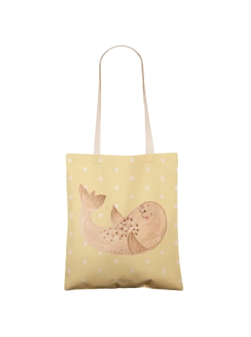 Mr. & Mrs. Panda Tasche Robbe Liegen ohne Spruch in Gelb Pastell