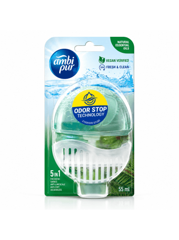 Ambi Pur Kit Bloc WC 5-en-1 - Tea Tree & Pine