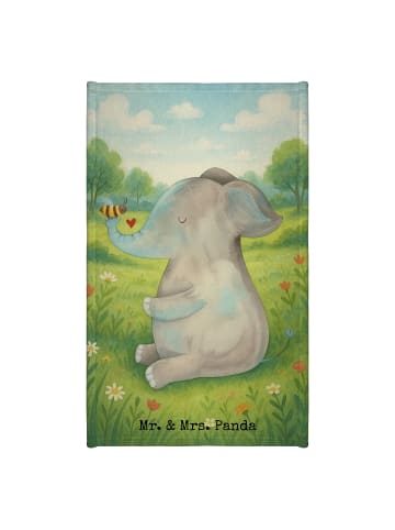 Mr. & Mrs. Panda Handtuch Elefant Biene Design ohne Spruch in Weiß