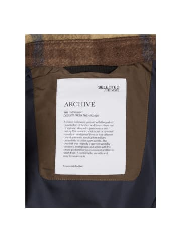 Selected Langarmhemd in Ermine