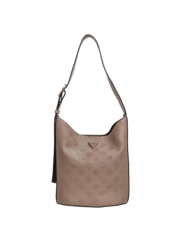 Guess Cresidia II - Beuteltasche (black logo) in dark taupe logo