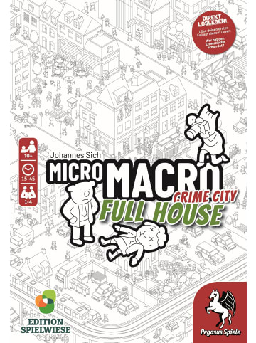 Pegasus Spiele MicroMacro: Crime City 2 - Full House (Edition Spielwiese)