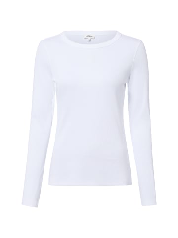 s.Oliver Langarmshirt in weiß