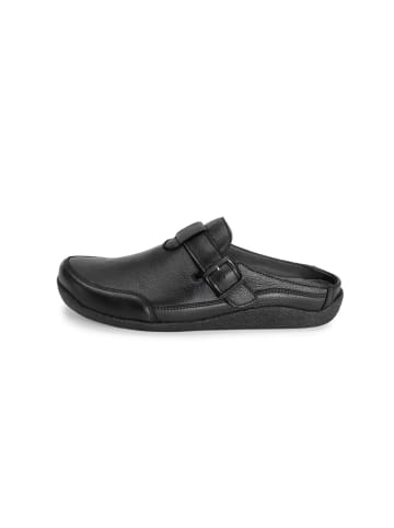 VITAFORM Hirschleder Clogs in schwarz