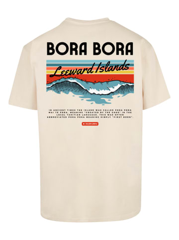 F4NT4STIC Heavy Oversize T Shirt Bora Bora Leewards Island in sand