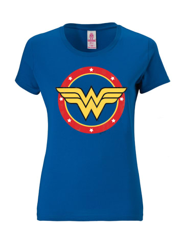 Logoshirt T-Shirts Wonder Woman Circle Logo in blau