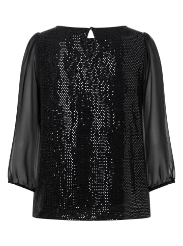 More & More Paillettenbluse in shiny two tone