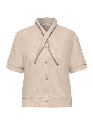 Street One Kurze Jacke mit Schalkragen in Clay Sand Mel.