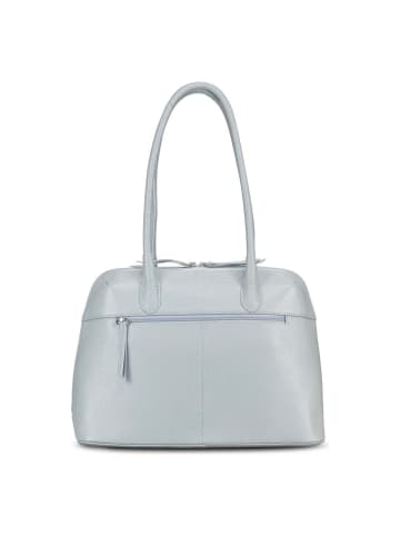 Jost Vika Schultertasche Leder 38 cm misty blue