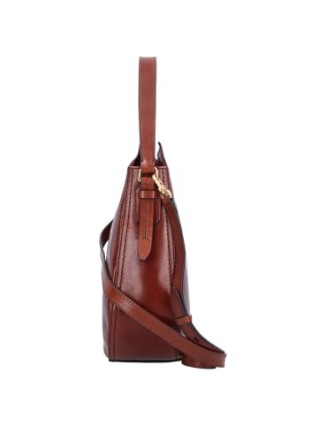 The Bridge Florentin Handtasche Leder 35 cm in brown-gold