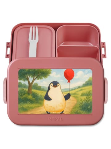 Mr. & Mrs. Panda MEPAL Bentobox Pinguin Luftballon Design ohne S... in Rot Pastell