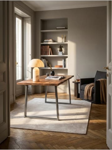 KADIMA DESIGN Schreibtisch 200x100x76 cm Massivholz / Metall Computertisch