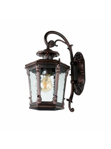 Licht-Erlebnisse Außen Wandlampe (B)21 x (H)40 cm in Bronze antik