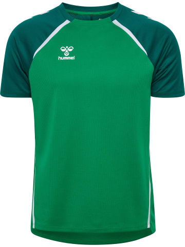 Hummel Hummel T-Shirt Hmllead Herren in JELLY BEAN/EVERGREEN
