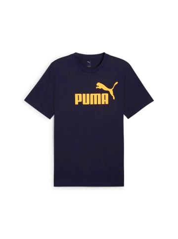 Puma T-Shirt 1er Pack in Dunkelblau/Gold
