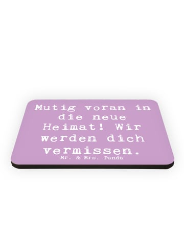 Mr. & Mrs. Panda magnet Spruch Umzug in eine neue Stadt mit Spruch in Lavendeltraum