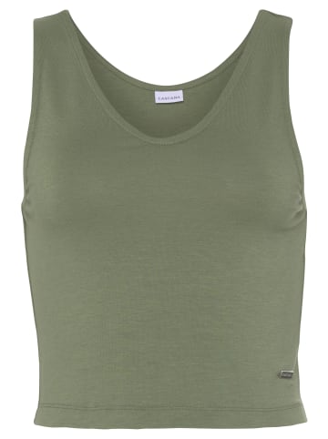 LASCANA Tanktop in Dunkelgrün