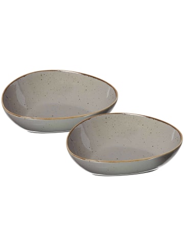 Ritzenhoff & Breker 2er Set Servierschalen Taste in Taupe 27 x 21 cm in taupe