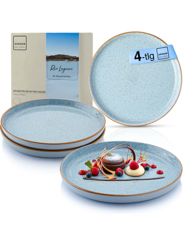 Sänger 4-tlg. Dessertteller Set Rio Lagune in Blau