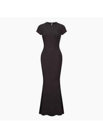 CFAB Maxi-Kleid in Aschbraun