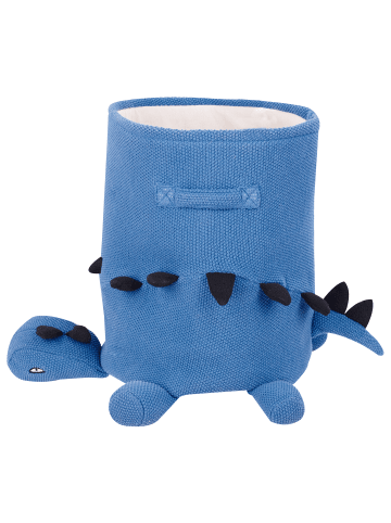 Beliani Korb BAGNU in Blau/Schwarz - (W) 35 x (H) 40 x (L) 35 cm