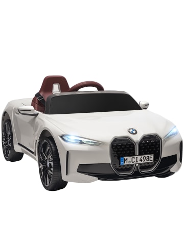 HOMCOM BMW i4 12V Kinderauto 3-5 Jahre Kinder Weiß