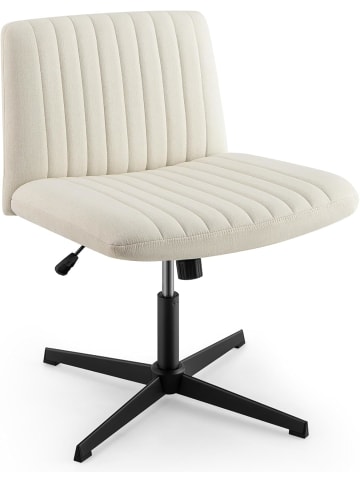 COSTWAY Schneidersitz Stuhl in Beige