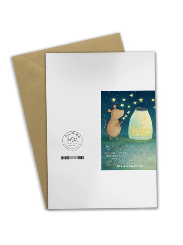 Mr. & Mrs. Panda firmungskarte Maus Sterne Design mit Spruch in Weiß