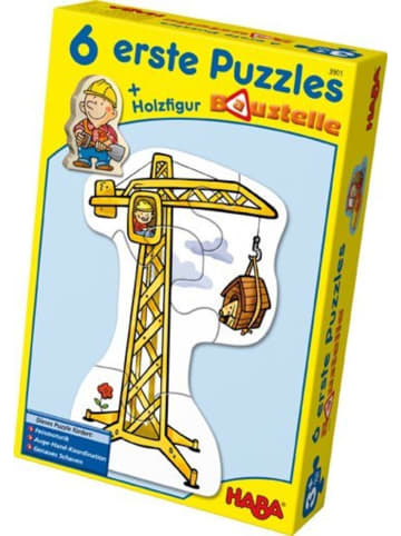 Haba 6 Erste Puzzles, Baustelle (Kinderpuzzle)