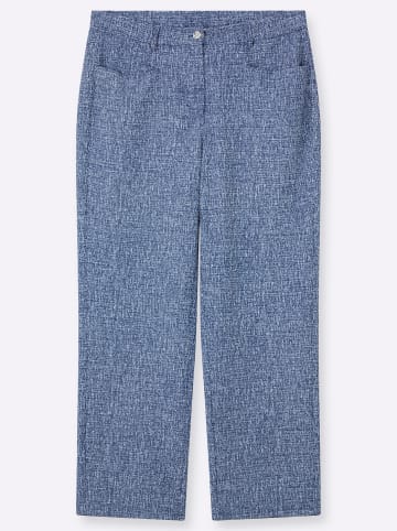 sheego Jersey-Hose in jeansblau