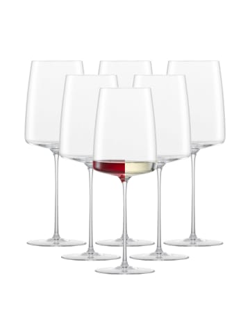 Zwiesel Glas 6er Set Weingläser leicht & frisch Simplify in 382 ml in transparent