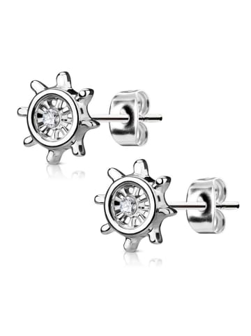 Bungsa Ohrstecker in Silber