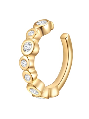 Lulu & Jane Ohrklemme Metall-Legierung verziert mit Kristallen von Swarovski® in gelbgold