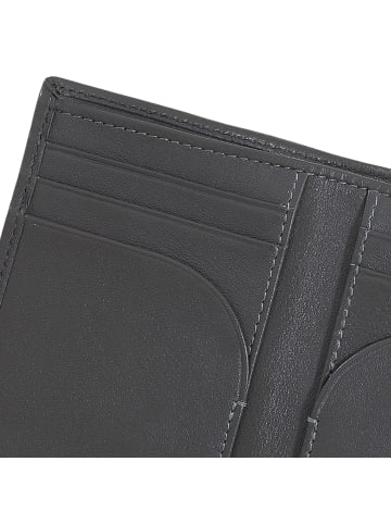 DuDu Capri Geldbörse RFID Schutz Leder 11.5 cm anthracite mosaic