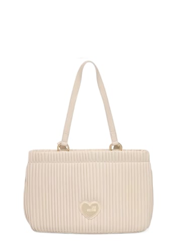 Love Moschino Handtasche Borsa Pleated in Avorio