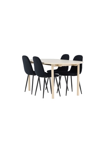 ebuy24 Essgruppe Andy (5-teilig) Whitewash 90 x 180 cm