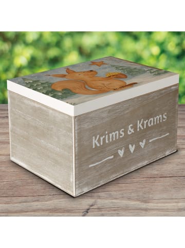 Mr. & Mrs. Panda Aufbewahrungsbox Eichhörnchen Weihnachten Desig... in Weiß