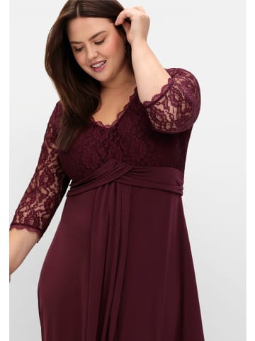sheego Abendkleid in burgund