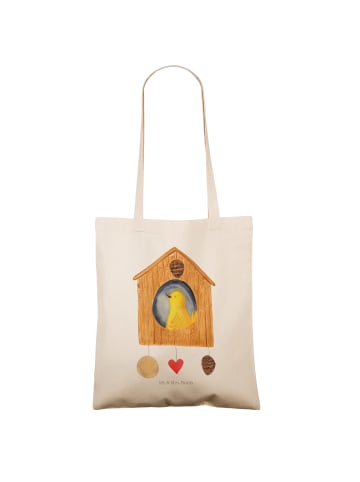 Mr. & Mrs. Panda Tote Bag Vogelhaus Home ohne Spruch in Creme