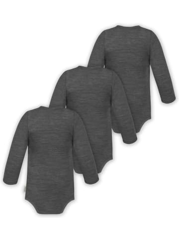 Normani Outdoor Sports 3x Baby Merino Wickelbody in Anthrazit