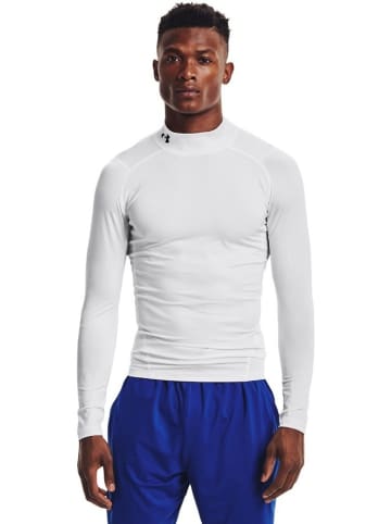 Under Armour Longsleeve "HeatGear Mock Langarm-Oberteil" in Weiß